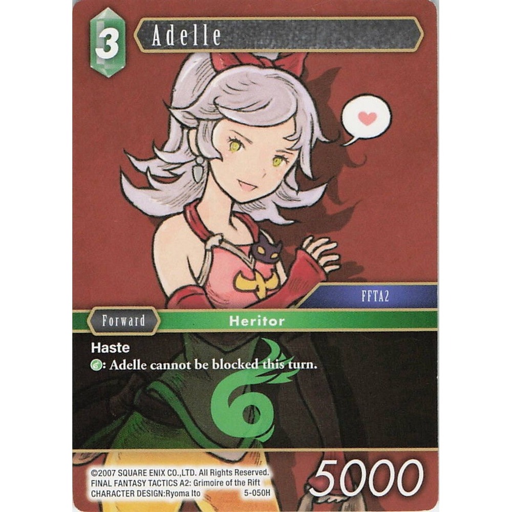 Lot of 2 Final Fantasy Trading Card Game cards from the Opus V set.